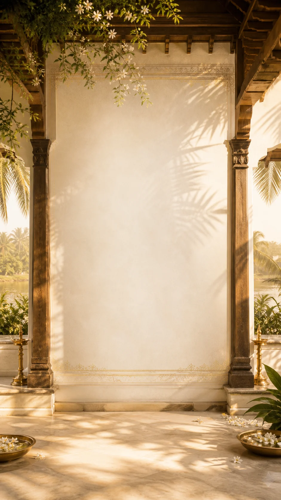 Kasavu — The Golden Courtyard, a wedding invitation design